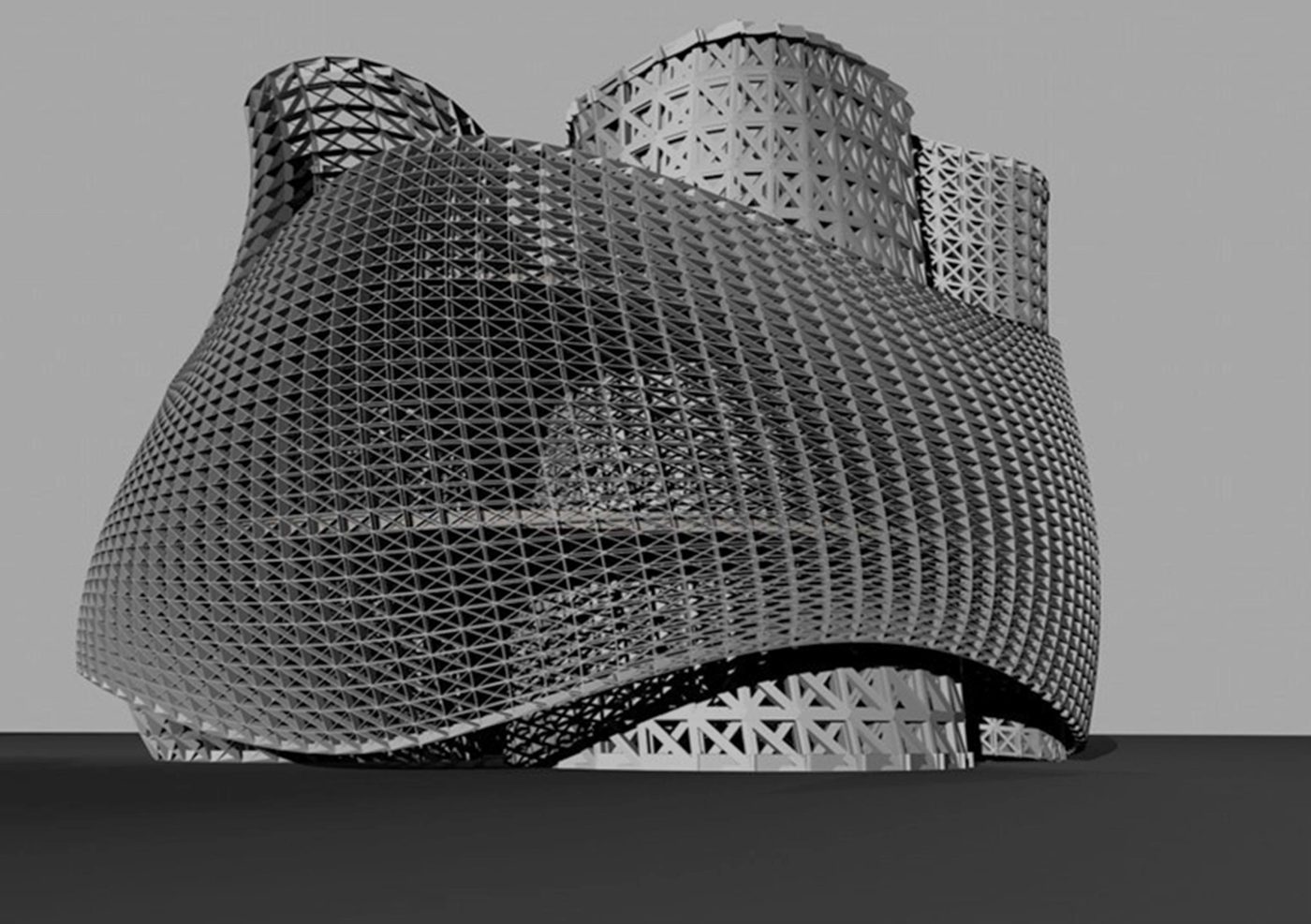 Parametric facade structure — FCCC corporate cover
