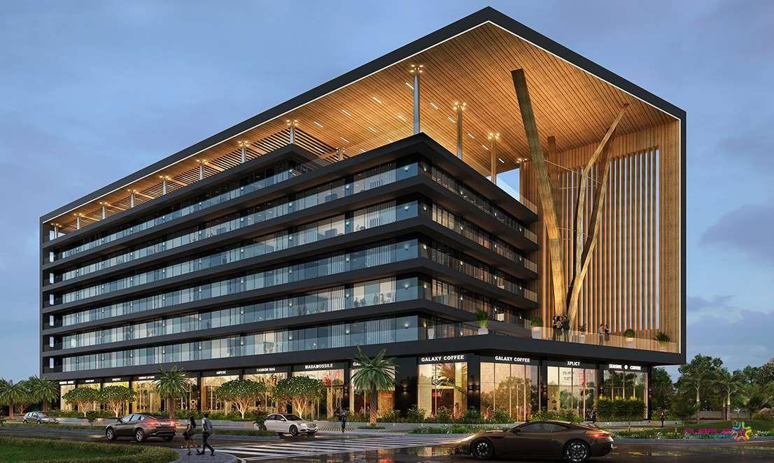Mixed-use commercial building