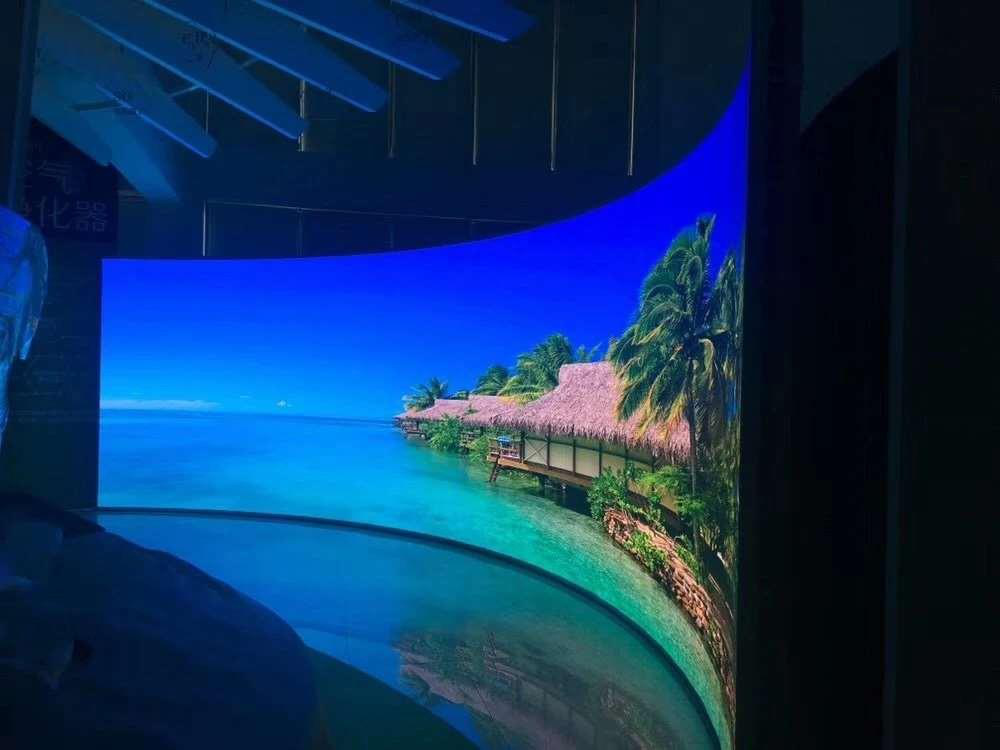 Large-format LED display wall